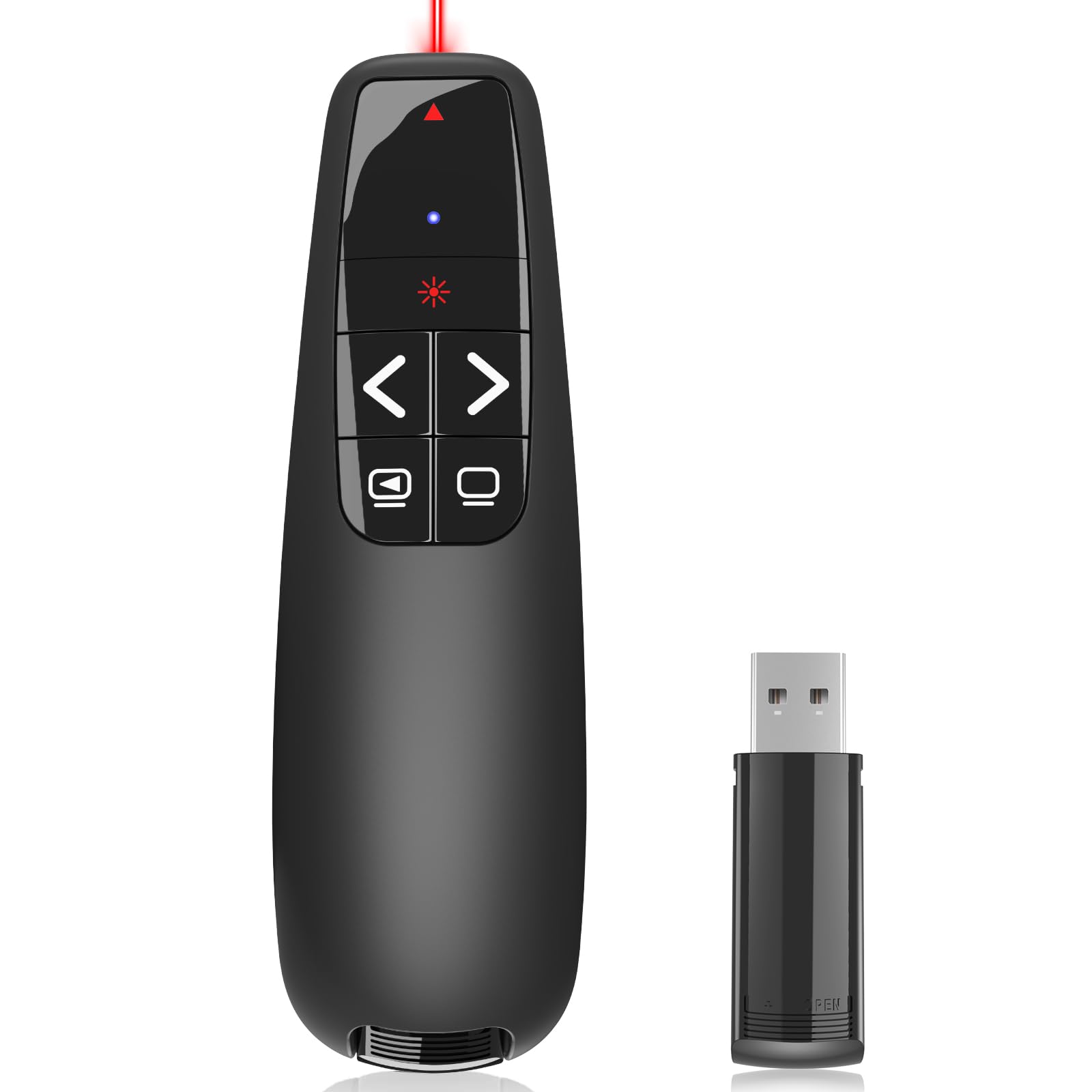 Presentation Clickers for PowerPoint, Clicker for Laptop Presentations Remote, USB Wireless Presenter Remote, Power Point Remote