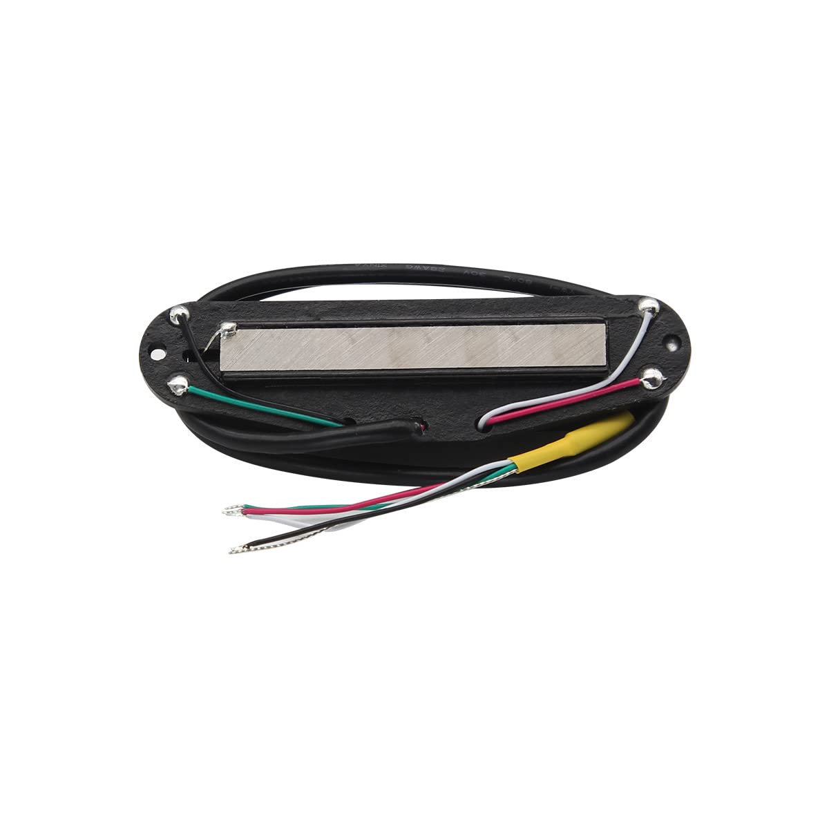 Fleor Alnico 5 Hot Rail Humbucker Single Coil Sized Pickup 13 14K Humbucker Full Black Fit Strat Squier Tele Guitar