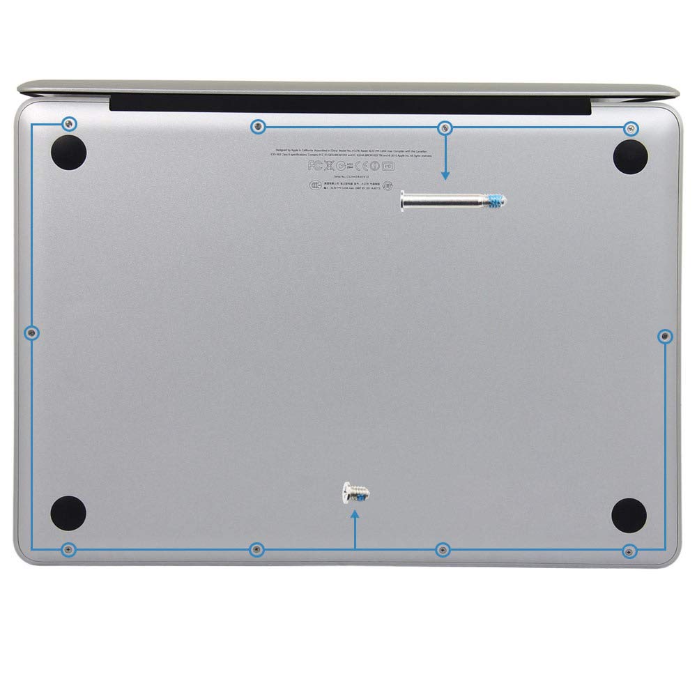 Godshark Replacement Screws Set For Macbook Pro 13'' 15'' 17'' A1278 A1286 A1297 2009 2012, 10Pcs Unibody Bottom Case Cover Phil