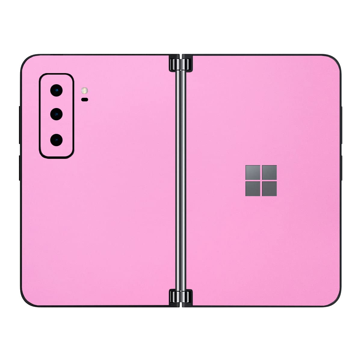 SopiGuard Sticker Skin for 2021 Microsoft Surface Duo 2 2nd Gen Edge-to-Edge Front and Rear Panels Vinyl Decal (Matte Pink)