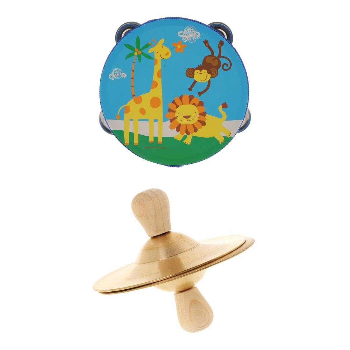 ECOMISTIQTambourine Drum Bell with Copper Cymbal Kids Children Musical Instrument Toy|Musical Instruments & Gear|Percussion|Hand