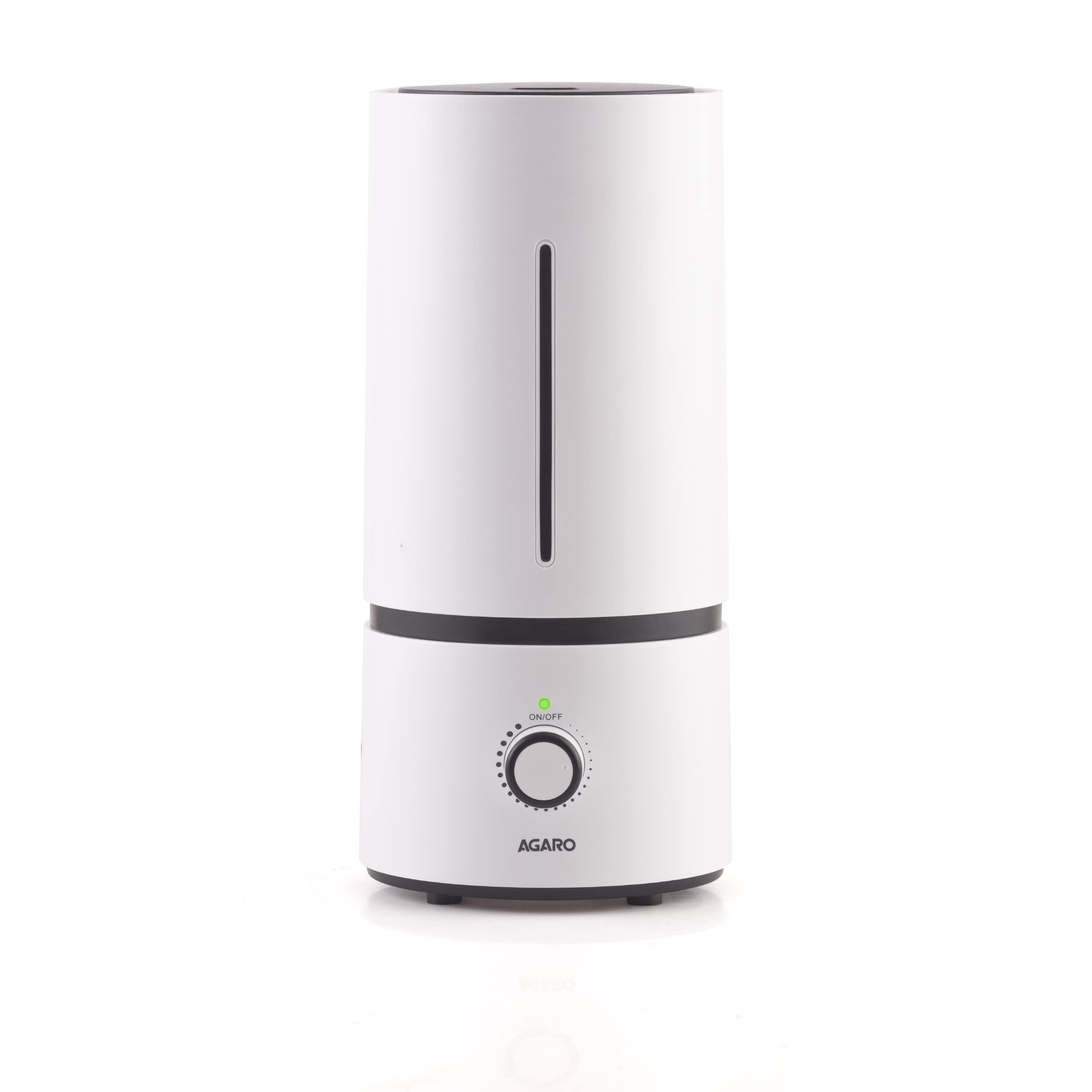 Agaro Caspian Cool Mist Ultrasonic Humidifier, 1.7 Litres, For Bedroom, Home, Office, Adjustable Mist Output, Super Quiet, Auto