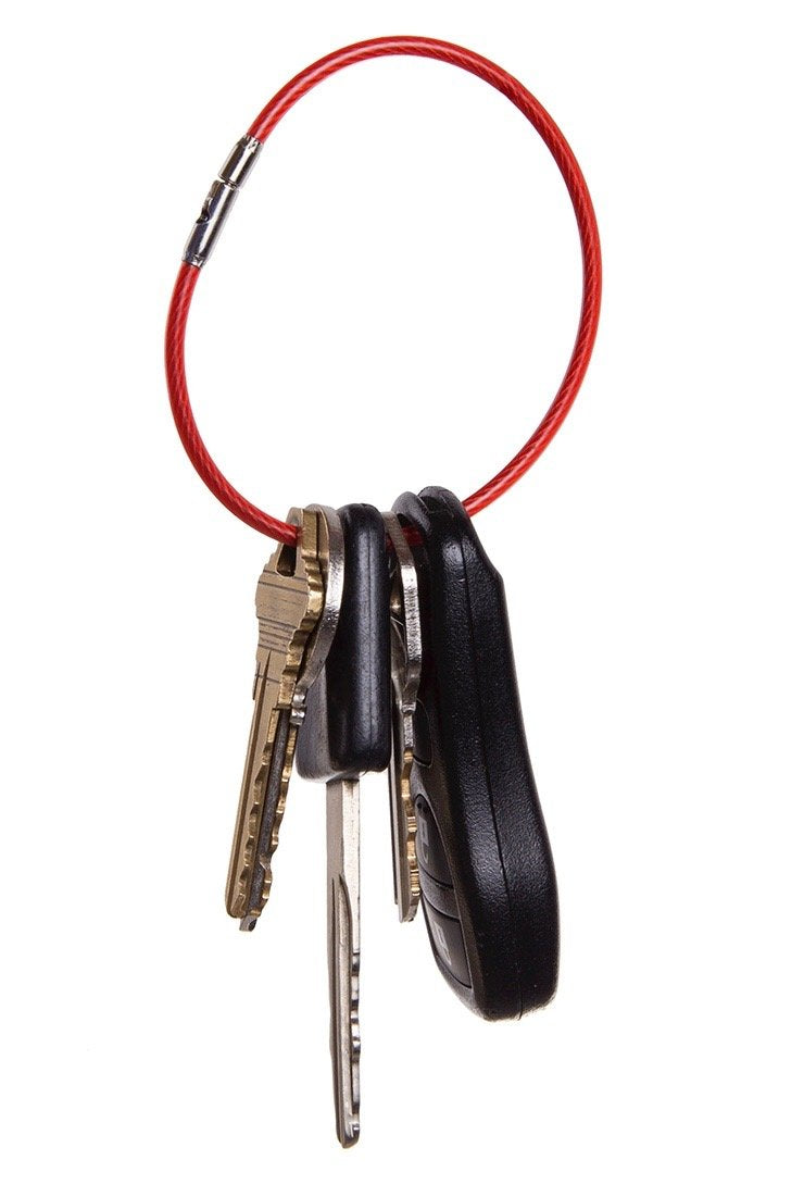Aeroflex   2.23'' Inch Red Steel Key Rings/Checklist Rings   5 Pack