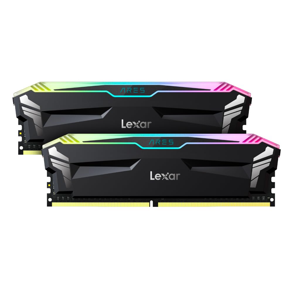 Lexar 16Gb (2X8Gb) Ares Rgb Ddr4 Ram 3600Mt/S Cl18 1.35V Desktop Memory, Compatible With Intel Xmp 2.0 And Amd Ryzen, Black (Ld4