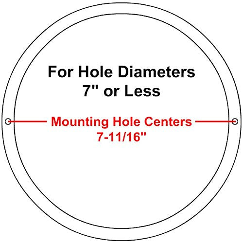Reliable Hardware Company Rh 4002 8 2 A White Surface Mount 8 3/8'' Speaker Covers, Pair