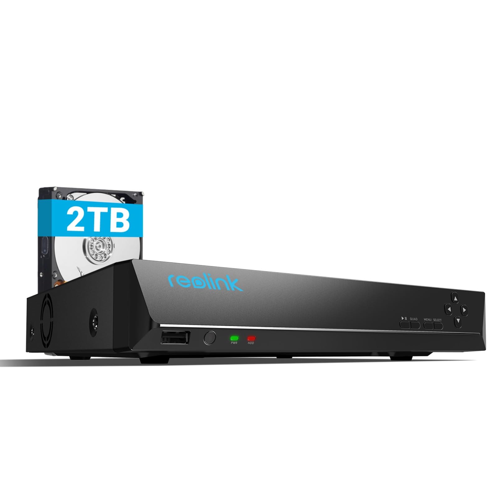 Reolink 8Ch Network Video Recorder For Home Security Camera System, Only Work With 16Mp/12Mp/4K/8Mp/5Mp/4Mp The Same Brand Poe Ip Cam,24/7 Recording To Pre Installed 2Tb Hard Drive, Rln8 410