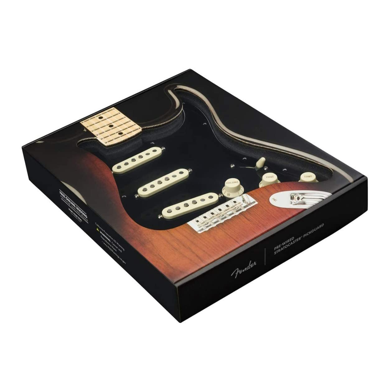 Fender Custom 69 Prewired Stratocaster Pickguard - 3-Ply Black