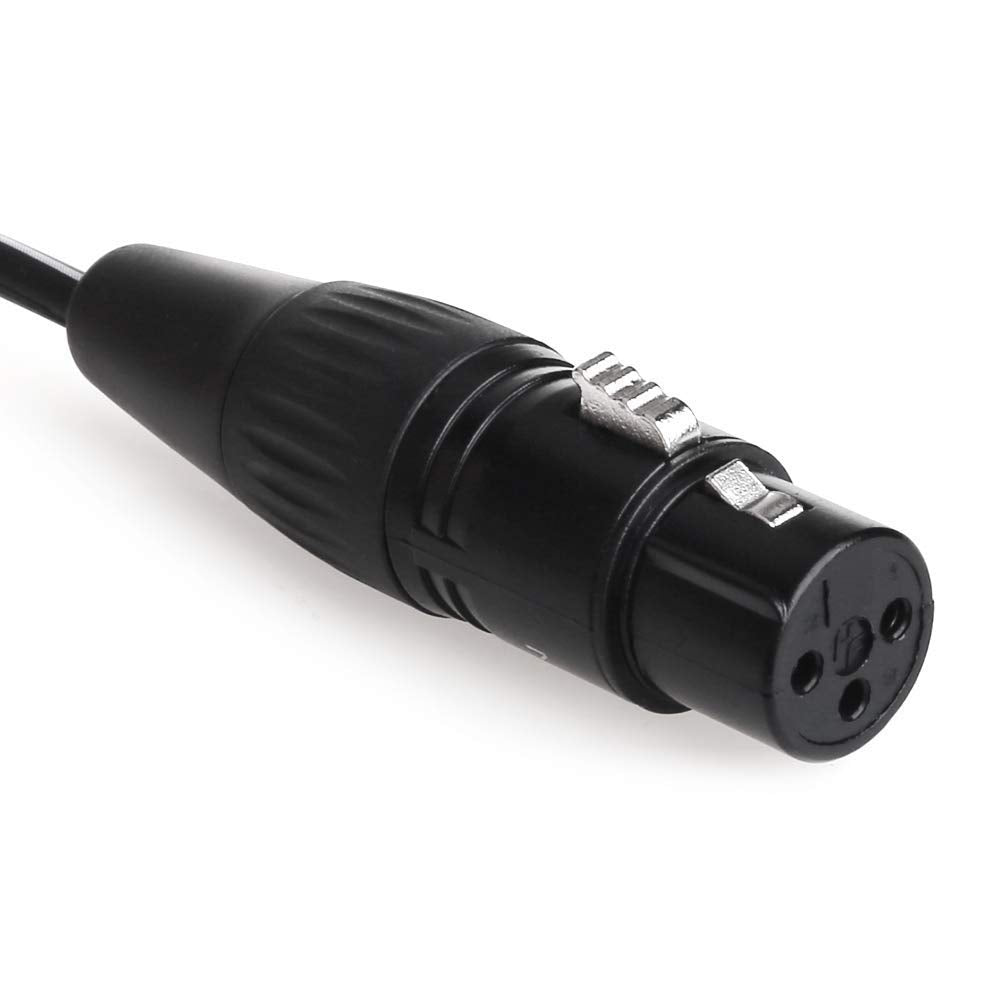 Nanyi Xlr Microphone Cable Splitter - 3 Pin Xlr Female To Female - 1.6 Feet/0.5 Meters Dmx Patch Cord