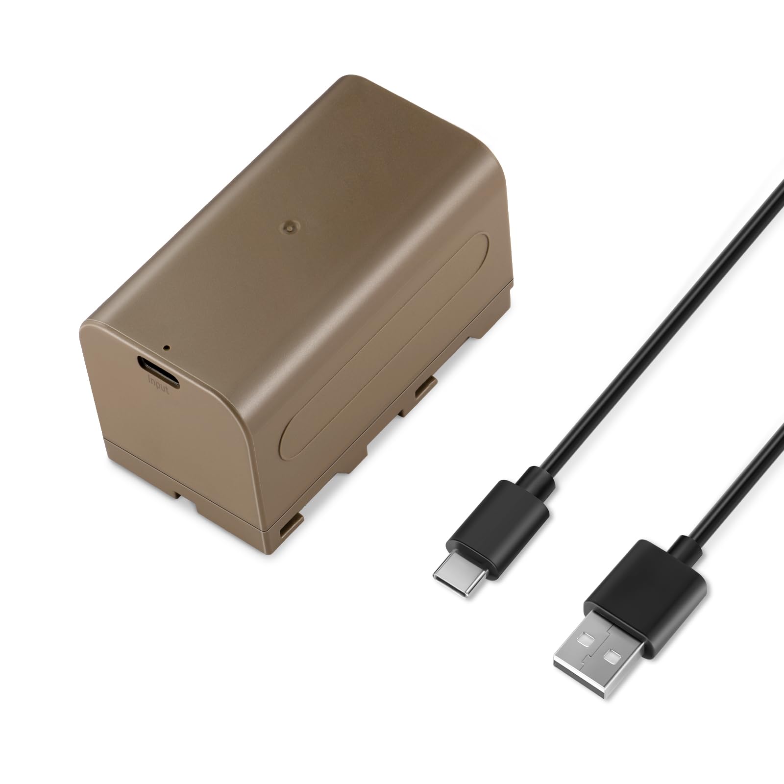 NEEWER NP-F750 7000mAh Replacement Battery, 5.4Hrs Full Charge Time with USB Type C Port/Cable, Rechargeable Camera Camcorder Vi