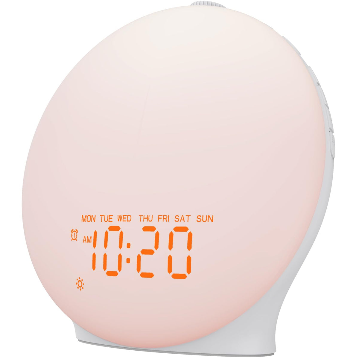 White Noise Sound Machine With 25 Soothing Sounds, 17 Night Lights, 5W Bluetooth Speaker, Sleeptimer, Wake Up Light Sunrise Alar