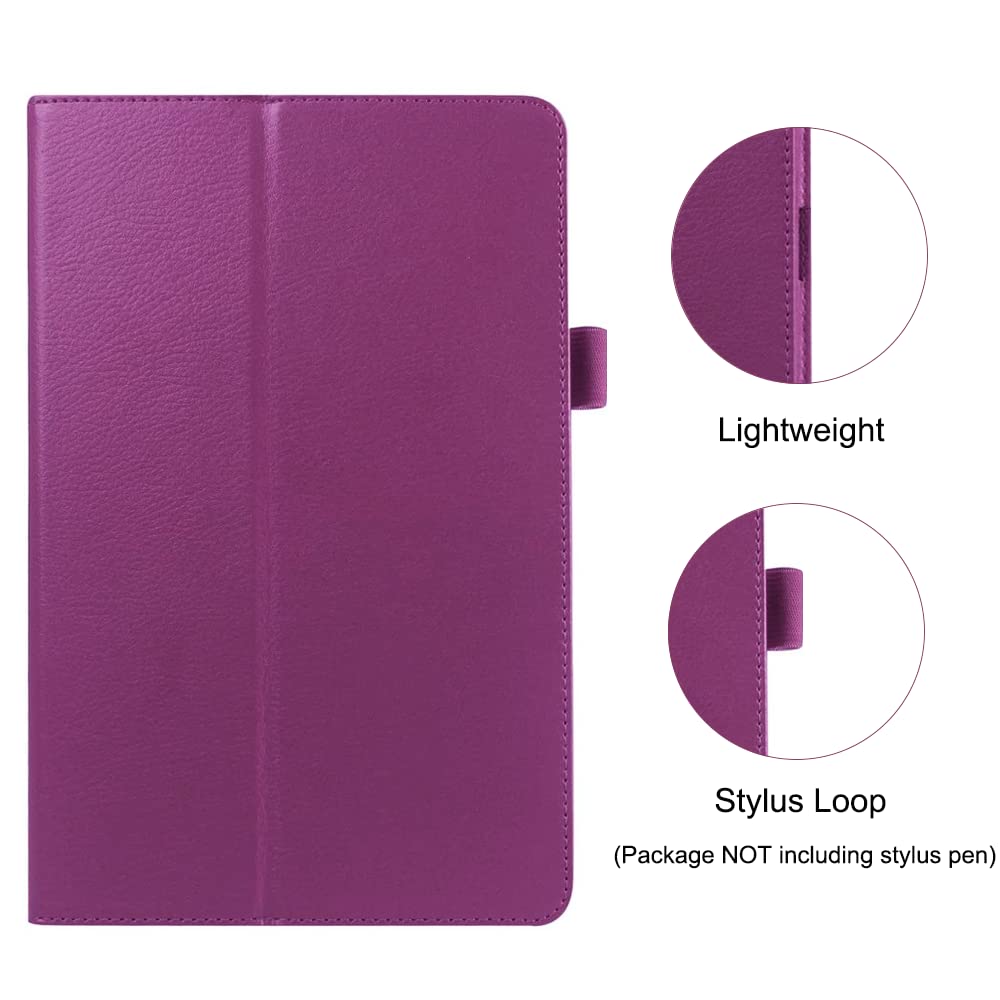 Ekvinor Tablet Case For Galaxy Tab A7 Lite 8.7 Inch 2021, Purple Pu Leather Folio Stand Protective Cover   Sm T220/T225/T227
