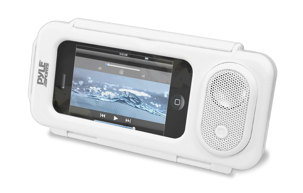Pyle Pwps63Wt Surf Sound Waterproof Portable Speaker Case For Ipod, Mp3 Player And Smartphone , White