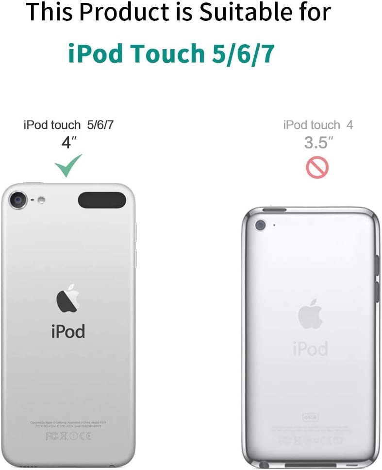 For Ipod Touch 7 Case,Touch 6/5 Case,Airwee Slim Back Cover Hard Plastic Protector Case For Apple Ipod Touch 5Th/6Th/7Th Generat