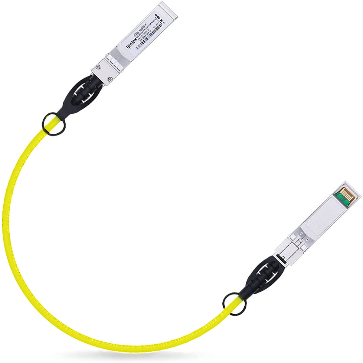 [Yellow] 10G Sfp+ Twinax Cable, Direct Attach Copper(Dac) Passive Cable, 0.5M (1.64Ft), For Cisco Sfp H10Gb Cu0.5M, Meraki, Ubiq