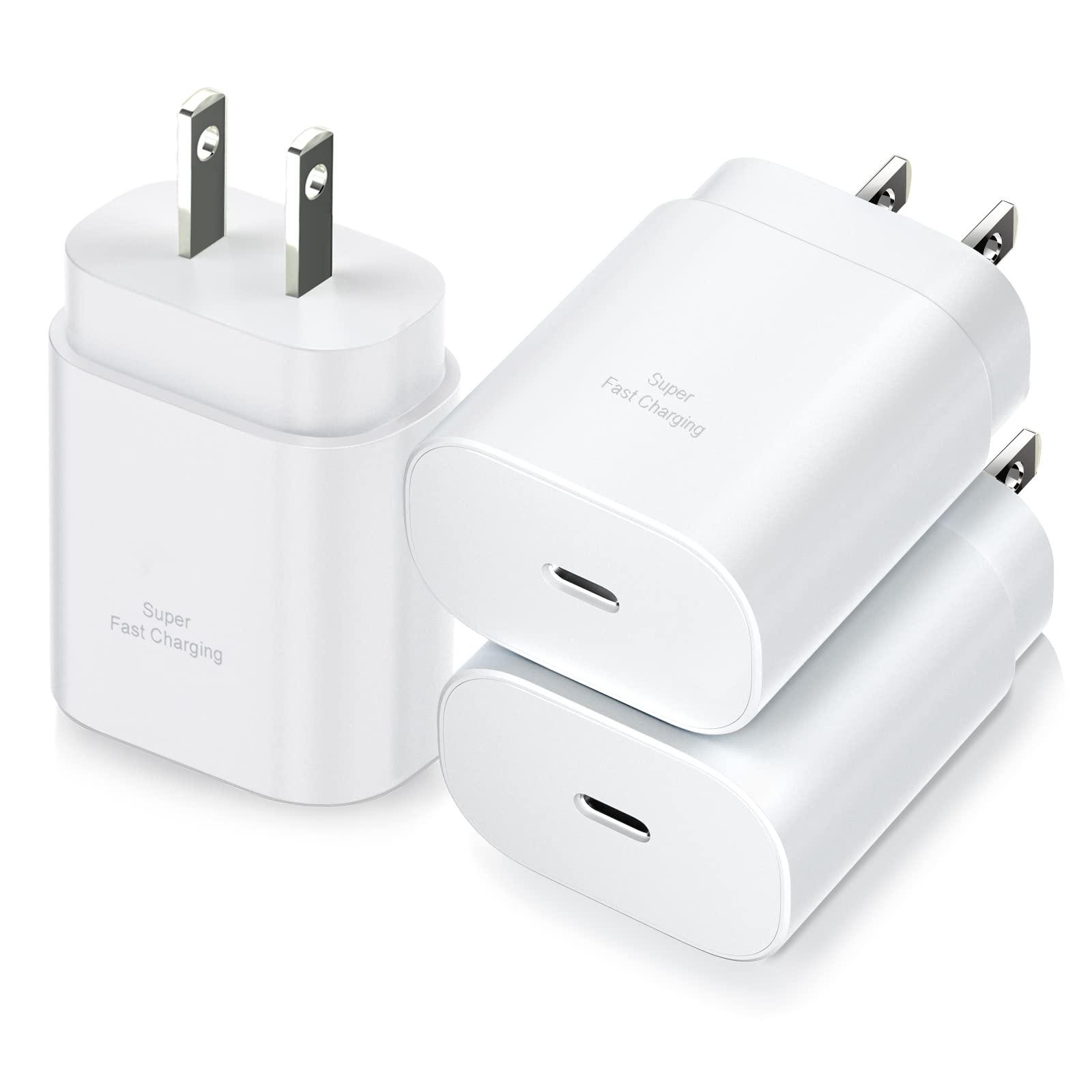 USB C Charger Block, Costyle 3 Pack 25W Super Fast Charger Type C Charging Block Compatible iPhone 15/14/13/12 Mini/11 Pro Max/X