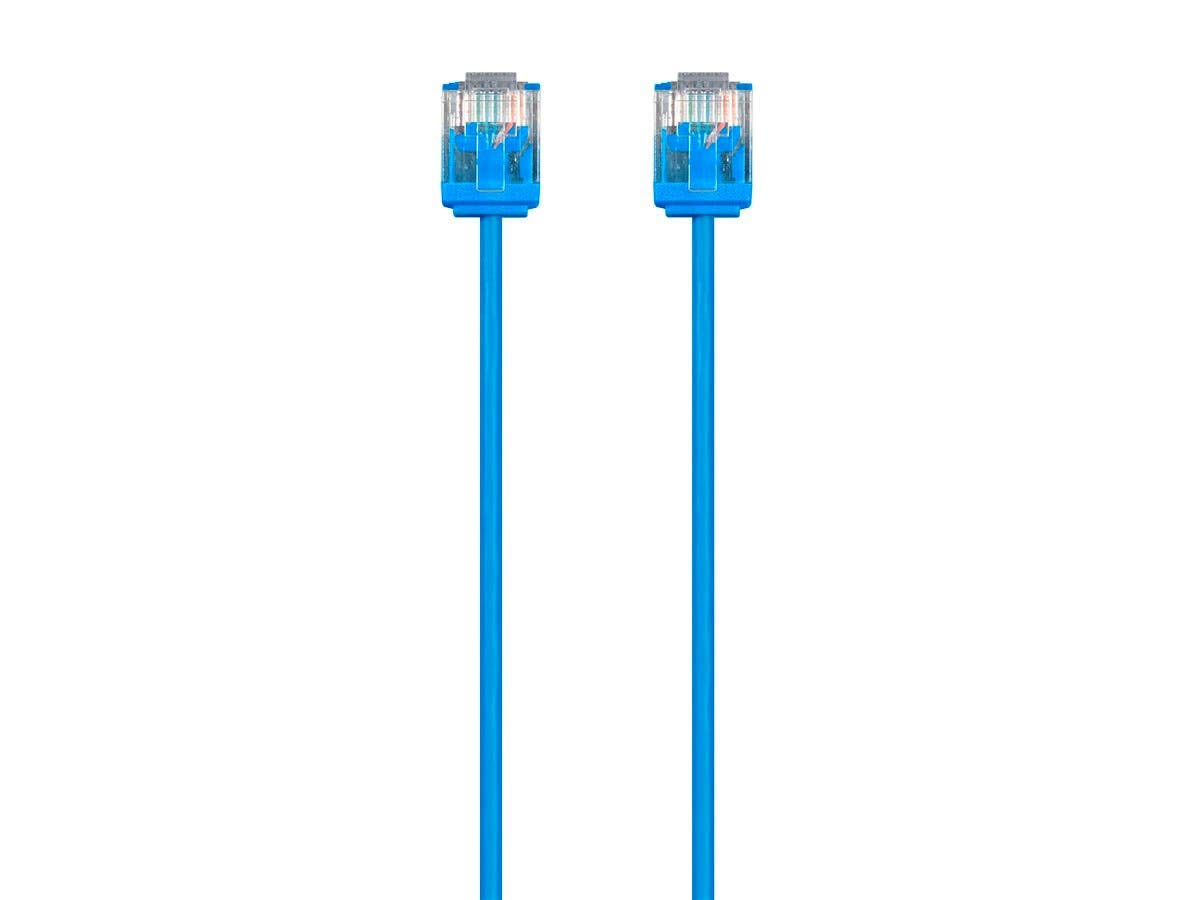 Monoprice Cat6 Ethernet Patch Cable   Snagless, 550Mhz, Utp, 32Awg, 5 Feet, Blue   Micro Slimrun Series