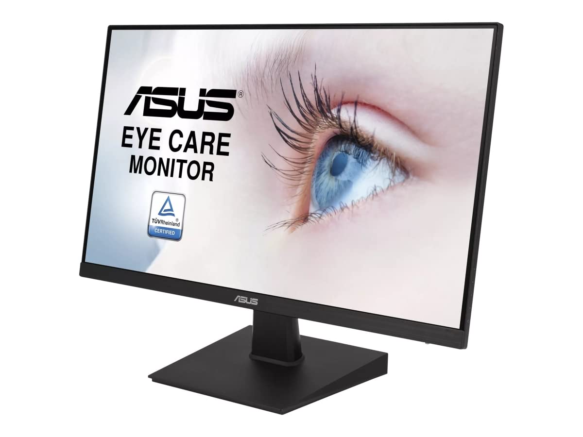 ASUS 23.8    1080P Monitor (VA247HE) - Full HD, 75Hz, Adaptive-Sync/FreeSync, Low Blue Light, Flicker Free, Eye Care, VESA Mount