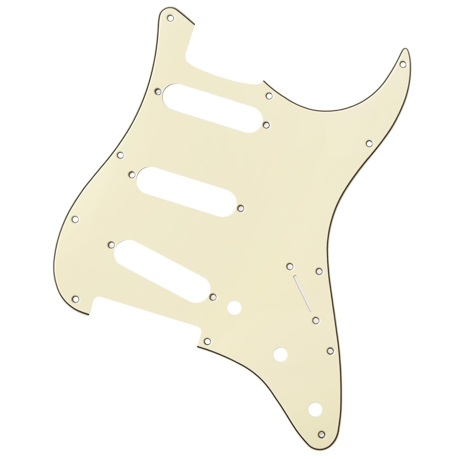 Banworks 3 Ply Strat Sss Pickguard 11-Hole Electric Guitar Pickguard Scratch Plate For Usa/Mexican Fender Modern Style Standard