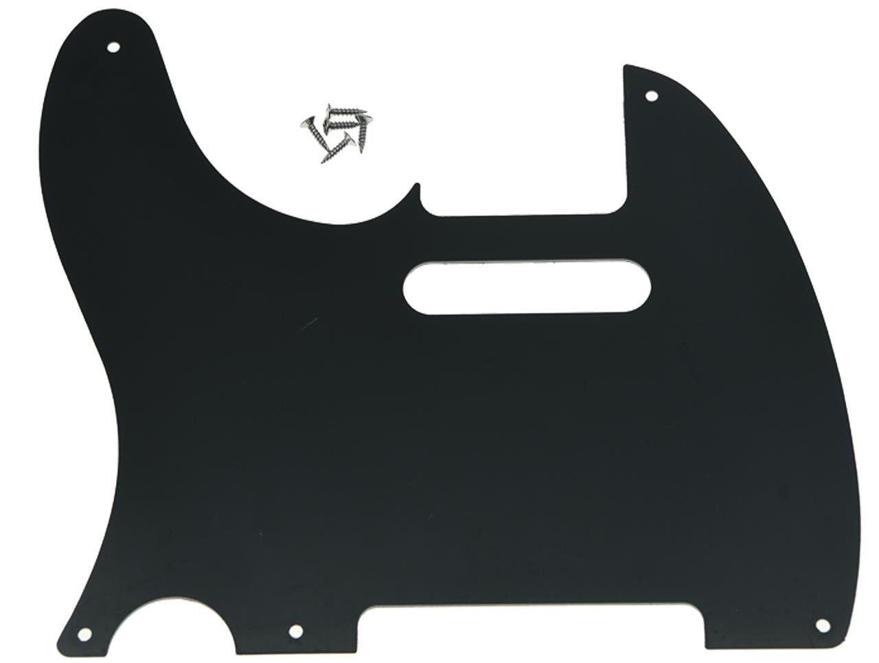 Kaish American Vintage 5 Hole Tele Pickguard Tl Guitar Pick Guard Scratch Plate For Tele/Telecaster Black Pearl