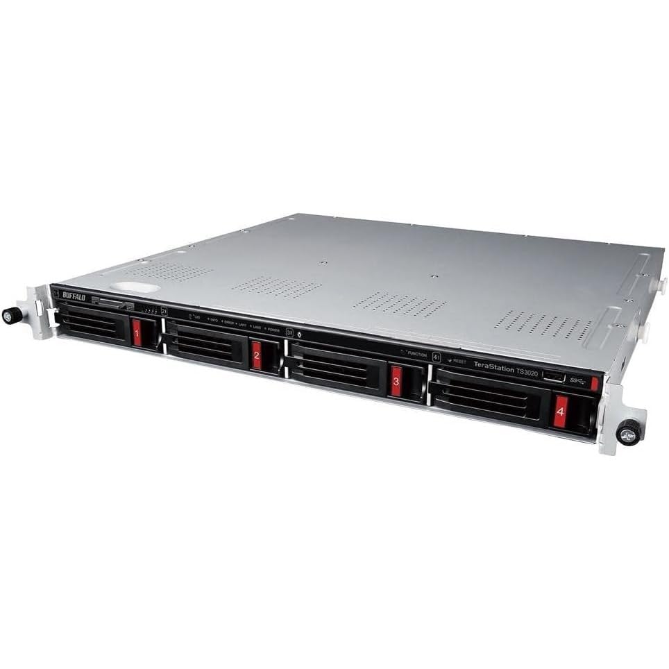 Buffalo Terastation 3420Rn 4 Bay Smb 48Tb (4X12Tb) Rackmount Nas W/Hard Drives Included Network Attached Storage