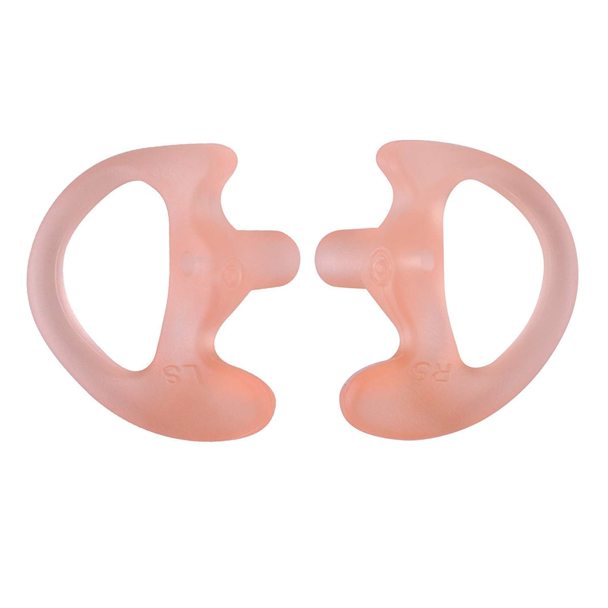 Keyblu Universal Replacement Soft Silicone Open Ear Insert Earmould For Two Way Radio Earpiece Earmold Coil Tube Audio Kits Uv 5R Uv B6 Bf 888S Uv B5 (Carnation, 5 Pair Medium)