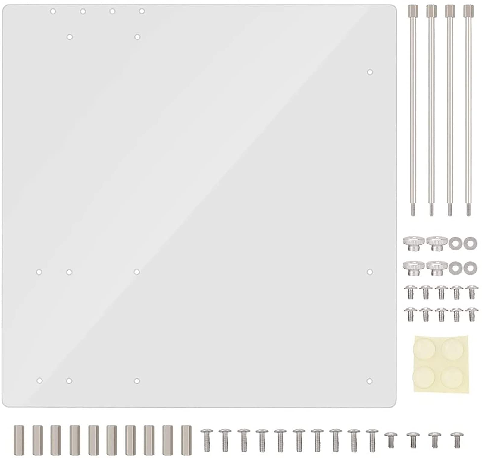 Acrylic Frame Open Frame Transparent Acrylic Overlock Computer Case Base Diy Base Stand For Atx Personalized Fashionable Mothboa