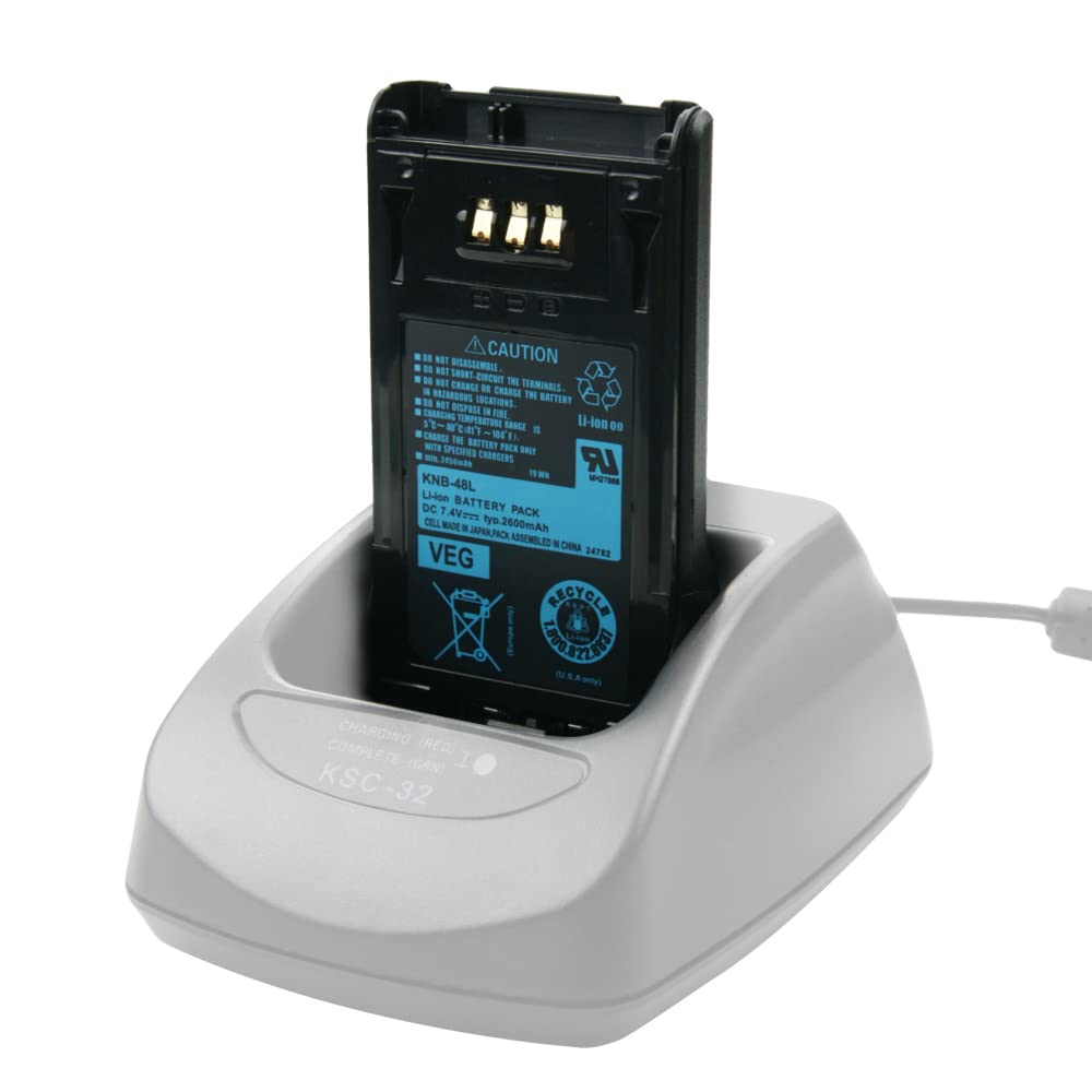 Vineyuan 2600Mah Li Ion Knb 48L Battery(S) For Kenwood Tk 5220 Tk 5320 Nx 200 Nx 300 Knb 47L Two Way Nexedge Radios Replacement