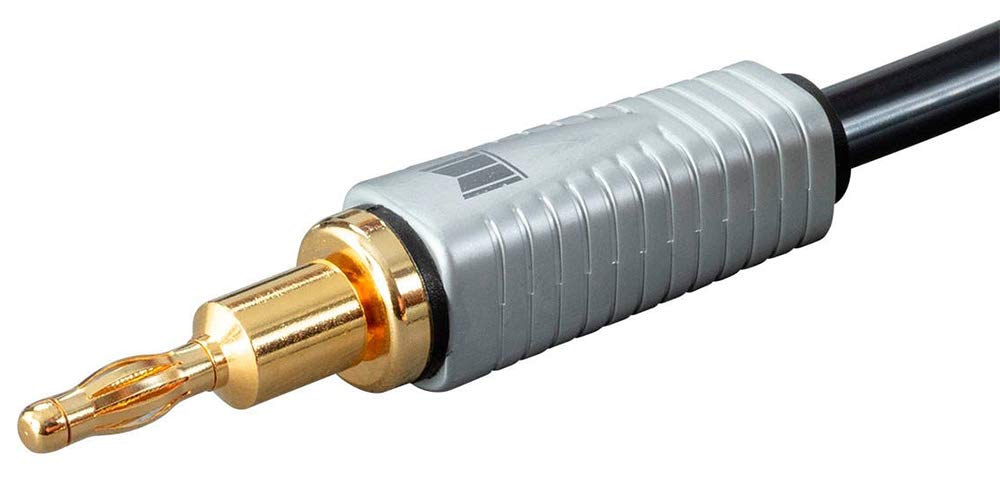 Monolith Multi Strand Conductors Speaker Wire   6 Feet   Pair, Pe Insulated, 14Awg, Oxygen Free Copper With Gold Plated Banana P