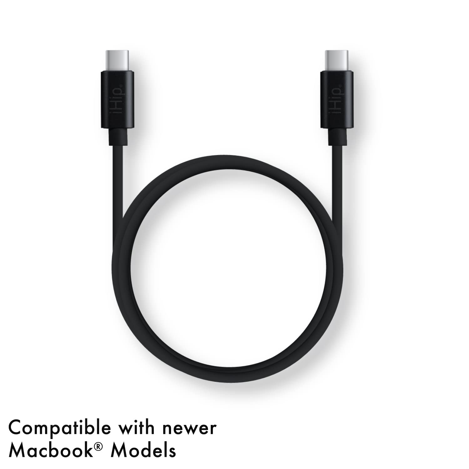 Ihip 3 Foot Black Pvc Usb Type C To Type C Cable