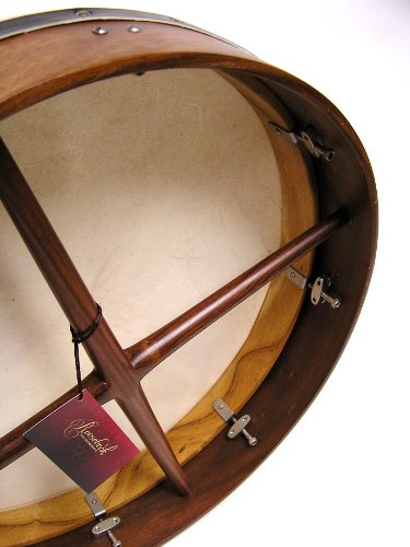 Mid-East Tunable Bodhran Drum - 18" Sheesham Soft Head, Model BTN8RS, Natural Finish