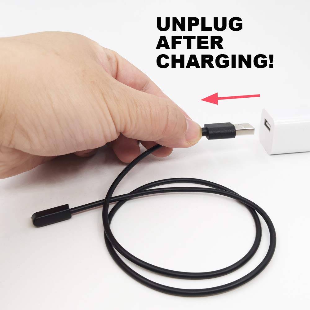 Smaate Smart Watch Cables Compatible With Cillso T80 1.95    Smartwatch, 2-Pack