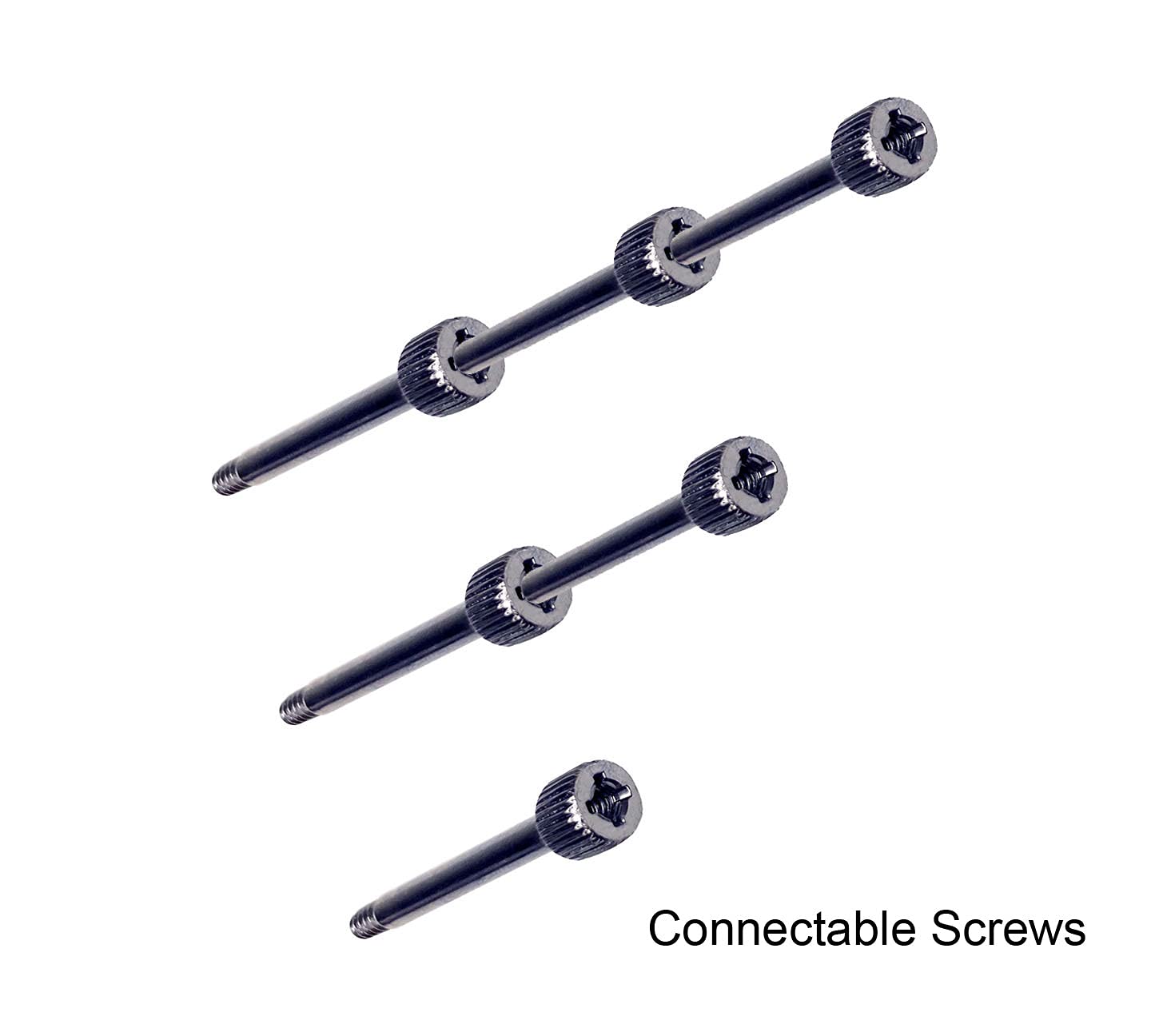 Apevia Cs L63231 24 Screw Set T6#32 * 31 For Radiator Cpu Liquid Cooler (Connectable Screws), 24 Pack