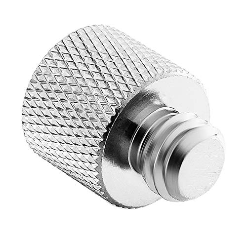 Jomley 1/4 To 3/8 Adapter,1/4'' 20 Female To 3/8'' 16 Male Screw Thread Adapter For Camera Monitor, Mic Stand, Tripod   2 Pack