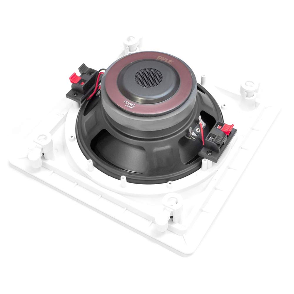 Pyle Ceiling Wall Mount Enclosed Speaker - 360 Watt Stereo In-Wall / In-Ceiling 10 Enclosed Full Range Subwoofer Speaker System