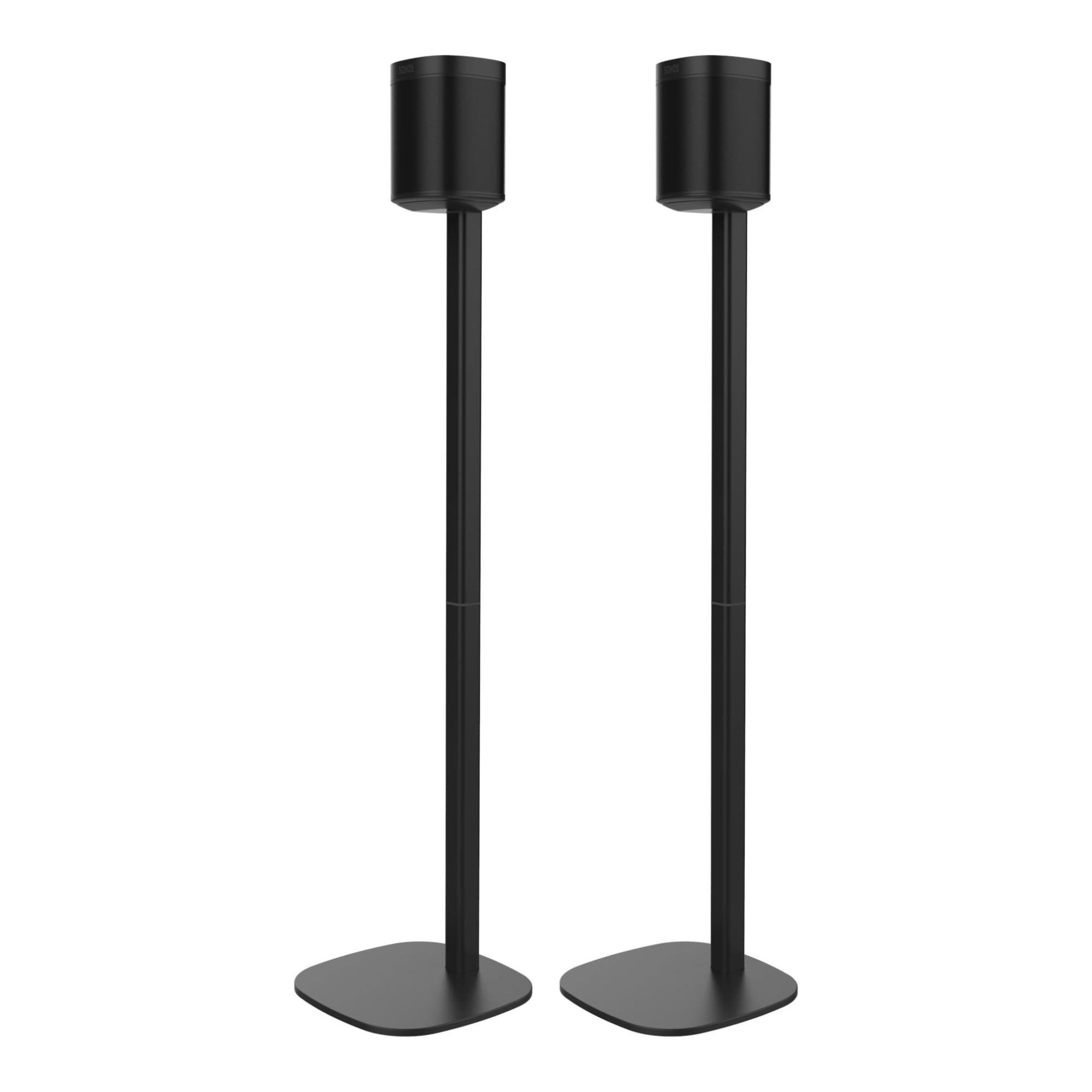 One Floor Stand Twin Pack (2Pcs), Black | Compatible With Sonos One, Play:1, One Gen 2, One Sl | Future Proof Design Also Compat