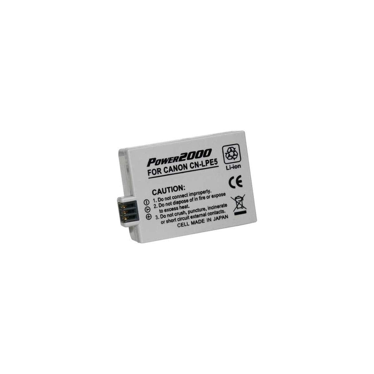 Power 2000 ACD-289 Lithium-Ion Battery 1500mAh for Canon LP-E5, LPE5 Battery