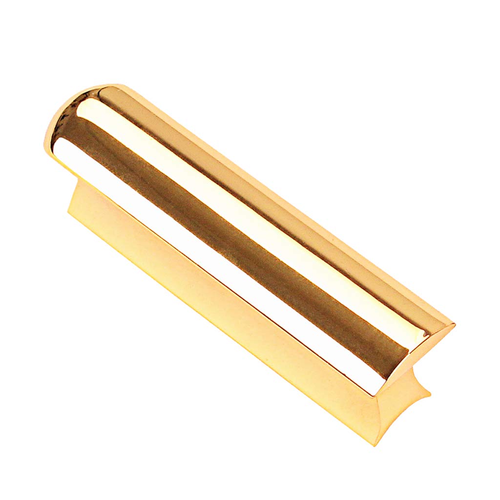 Alnicov Stainless Steel Guitar Slide Tone Bar For Dobro,Lap Steel Guitar,Hawaiian Guitar,Electric Guitar Accessories   Gold