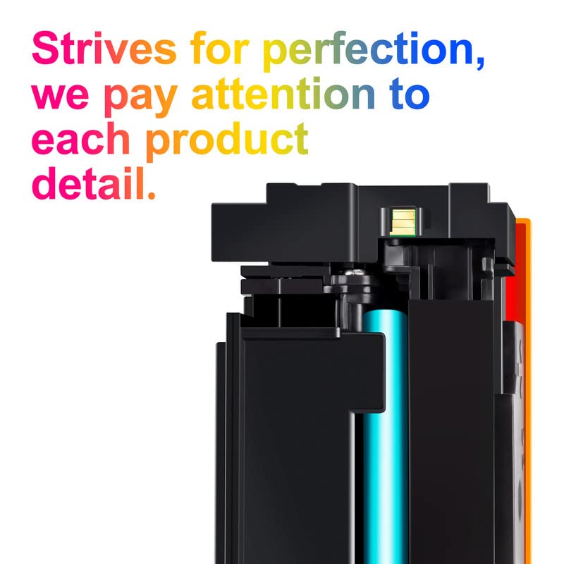 Uniwork 202X Toner Cartridges High Yield Replacement For Hp 202X 202A Compatible With Color Laserjet Pro Mfp M281Fdw Mfp M281Cdw