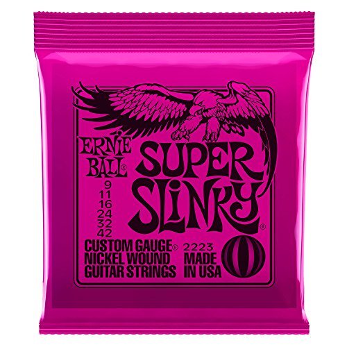 Ernie Ball Super Slinky Nickel Wound Electric Guitar Strings 6 Pack   9 42 Gauge