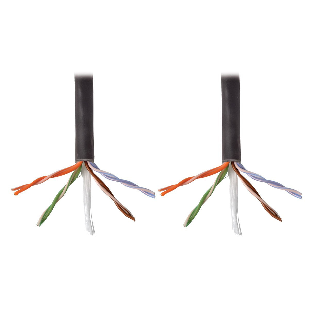 Tripp Lite Cat5/5E Bulk Solid Core Cable, Plenum Rated Pvc (Cmp), 350 Mhz, Black, 1000 (N024 01K Bk)