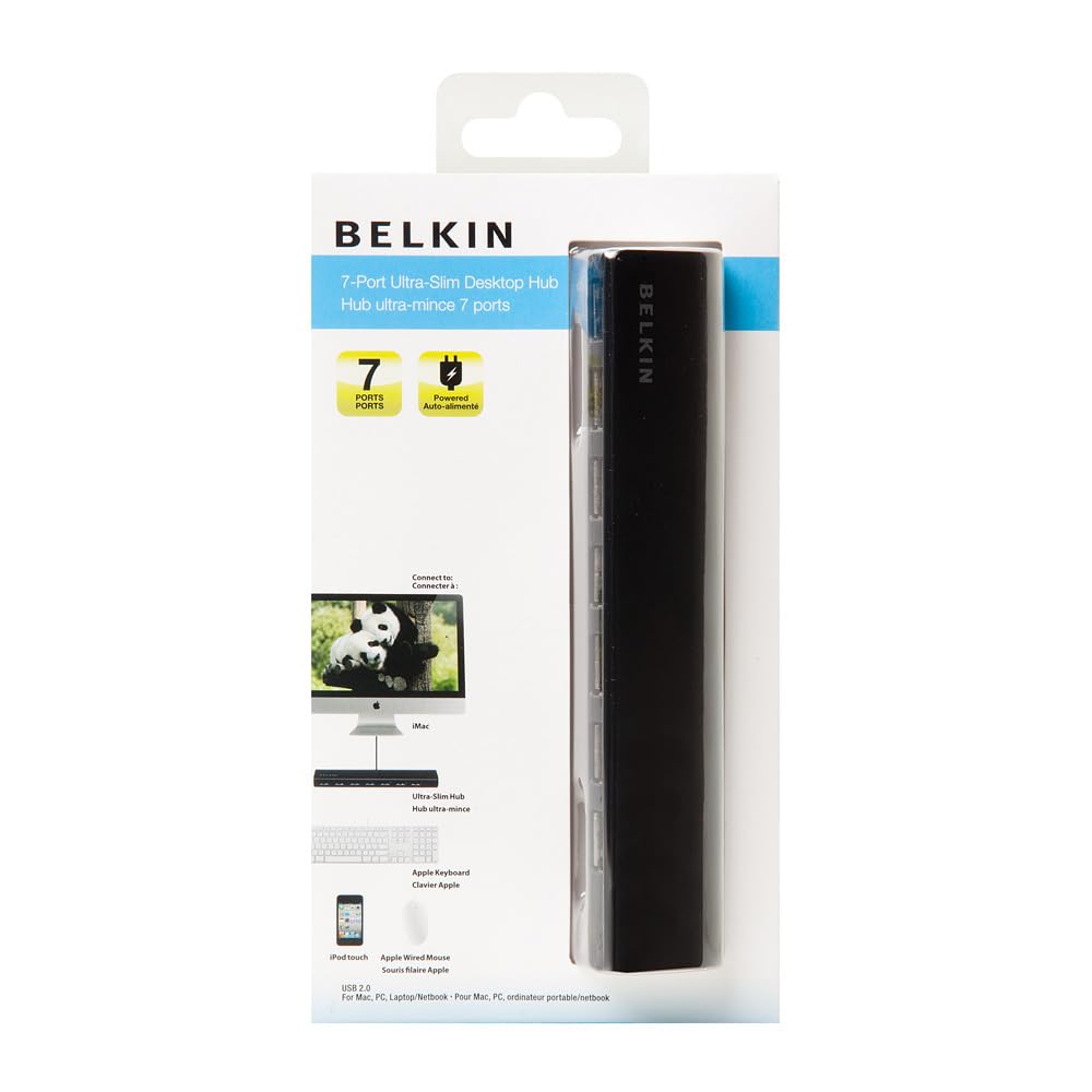 Belkin Ultra Slim Desktop Usb 2.0 Hub (7 Port)