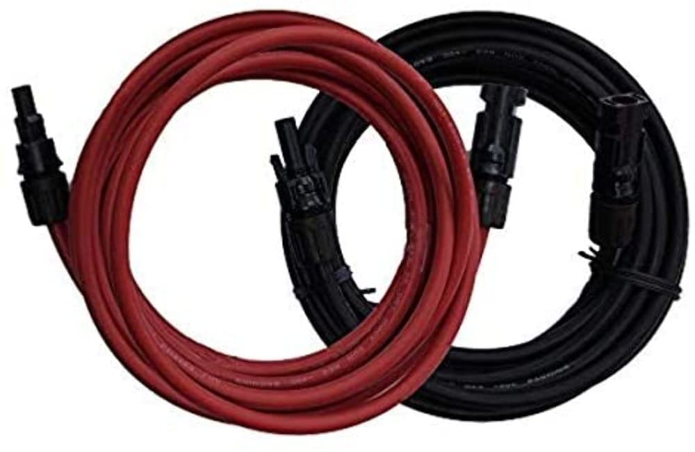 Xantrex 708 0030 Pv Extension Cables 15', Black/Red