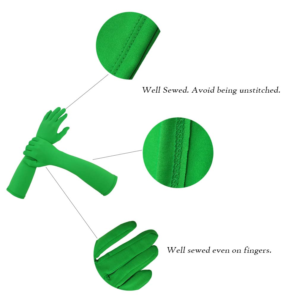 Aniler Chromakey Gloves Green Chroma Key Mask Hood Invisible Effects Background Chroma Keying Green Gloves Mask For Green Screen