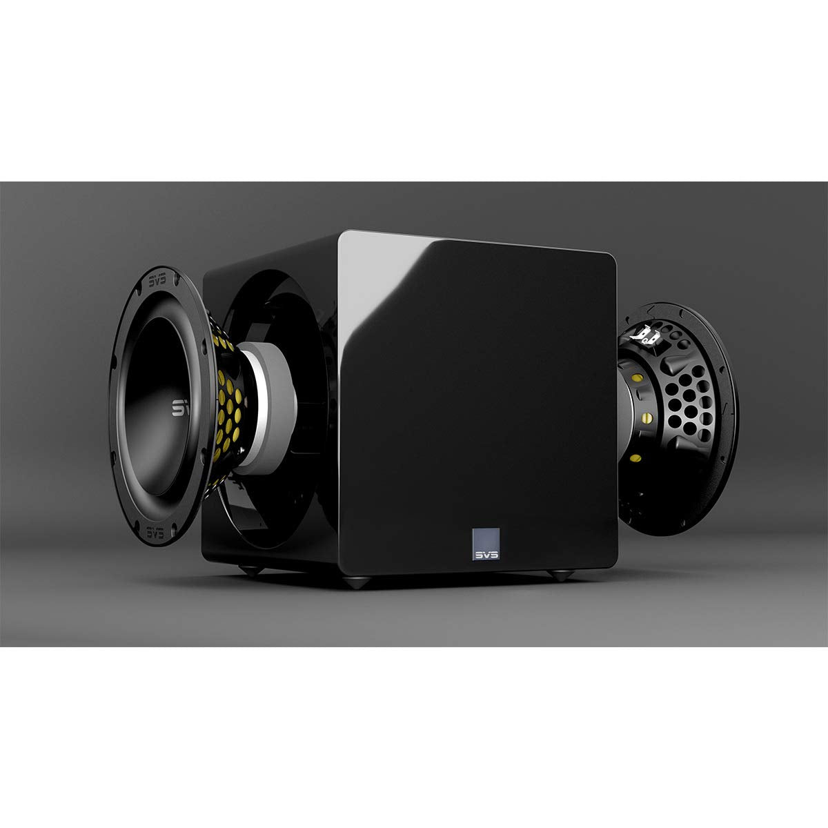 Svs 3000 Micro Sealed Subwoofer With Fully Active Dual 8-Inch Drivers (Piano Gloss Black)