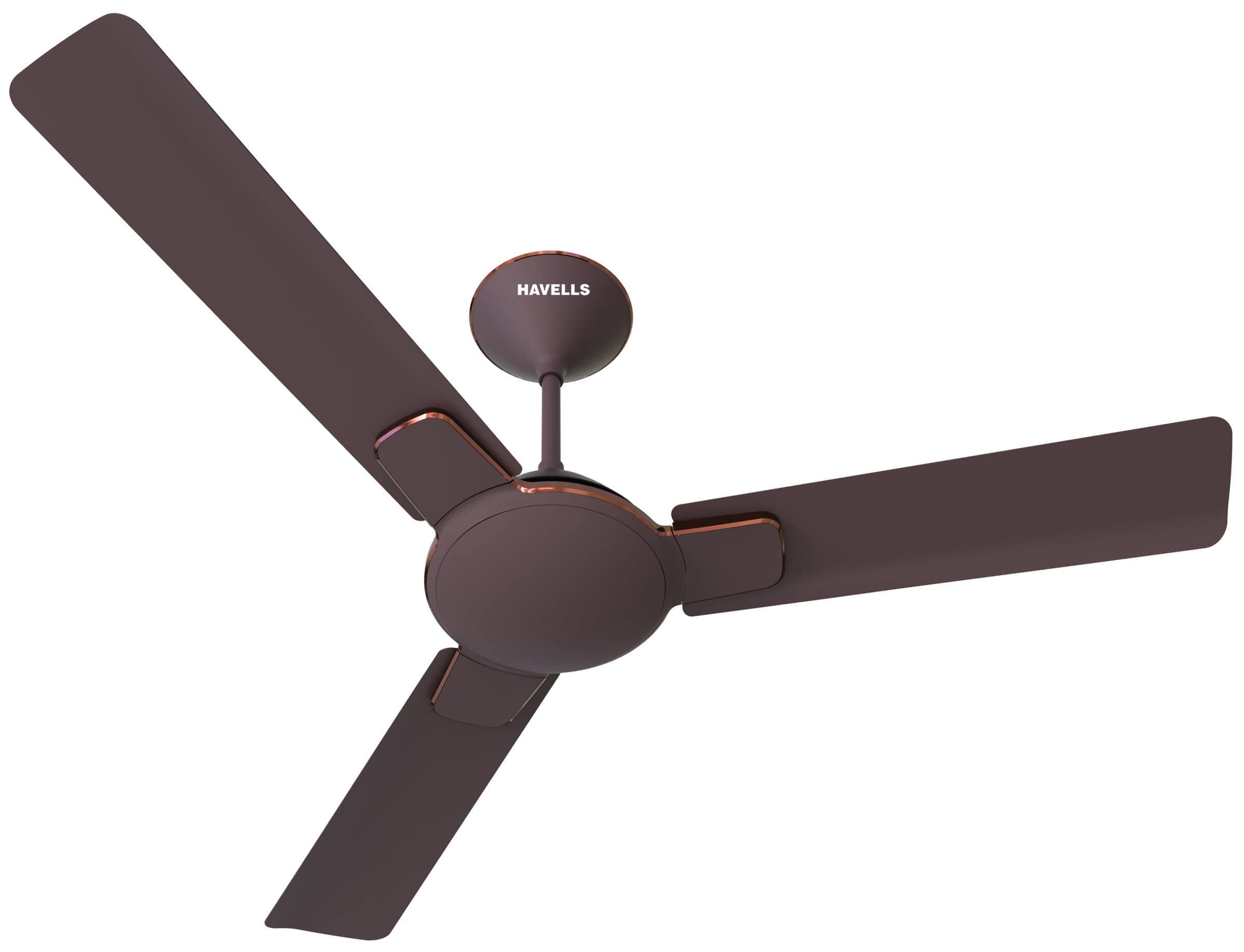 Havells Enticer Premium Design 1200Mm Ceiling Fan|High Air Delivery|Hi Speed|Wider Blades|100% Copper Winding Motor|Metallic Fin