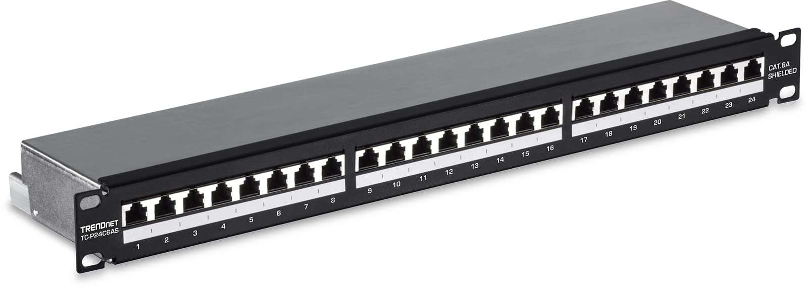 24-Port Cat6A Shielded Patch Panel