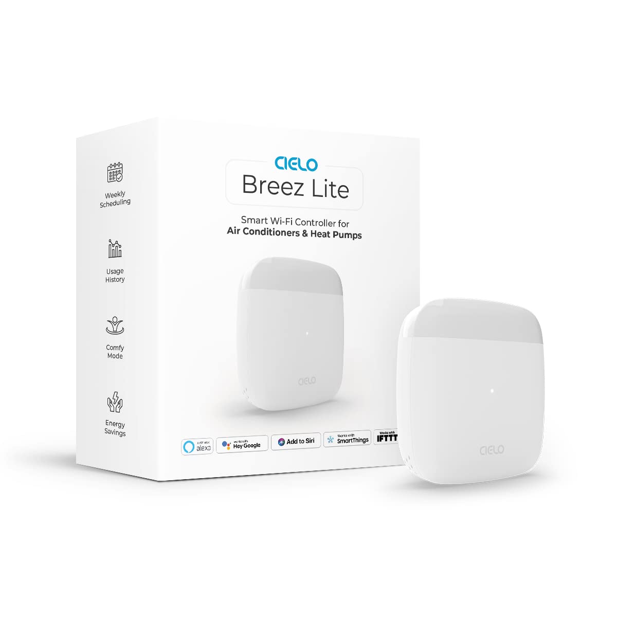 Cielo Breez Lite | Smart Ac Controller For Mini Split, Window & Portable Air Conditioners & Heat Pumps | Free App, No Subscripti