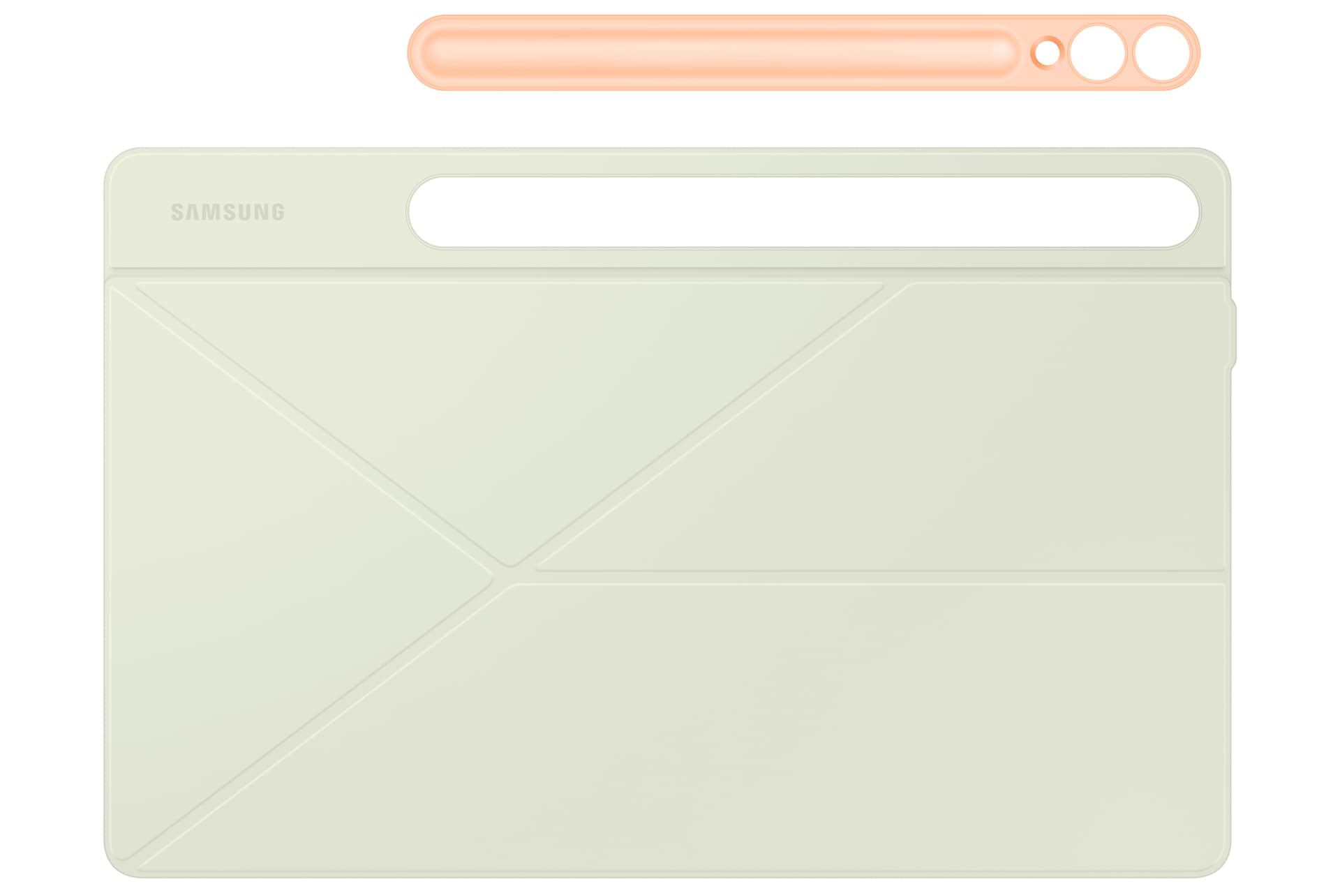 SAMSUNG Smart Book Cover Dual Viewing Positionable Folio Tablet Case for Galaxy Tab S9+ | S9 FE+ | Tab S10+, Orange