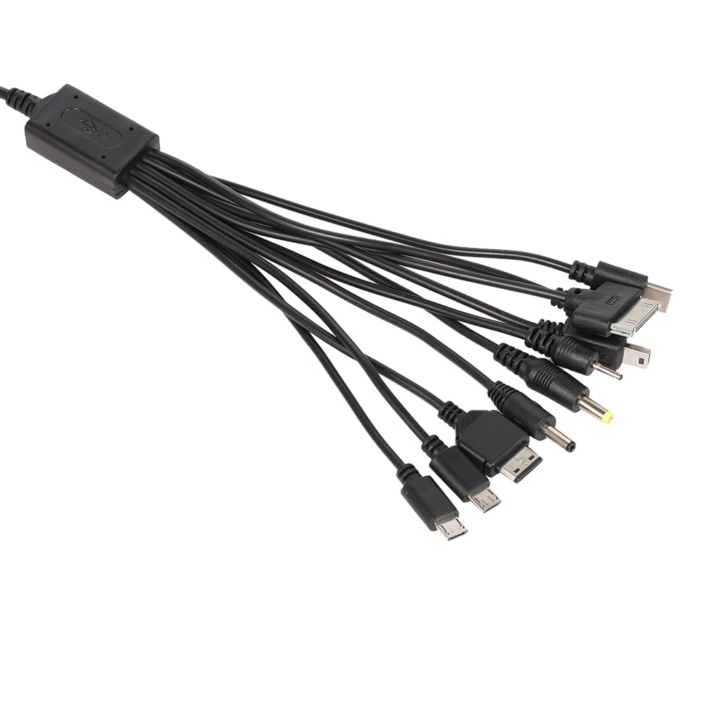 Cutwif 10 In 1 Multi Charging Cable, Universal Multiple Charging Cord Charging Cable With 10 Ports For Charging Cell Phones Spea