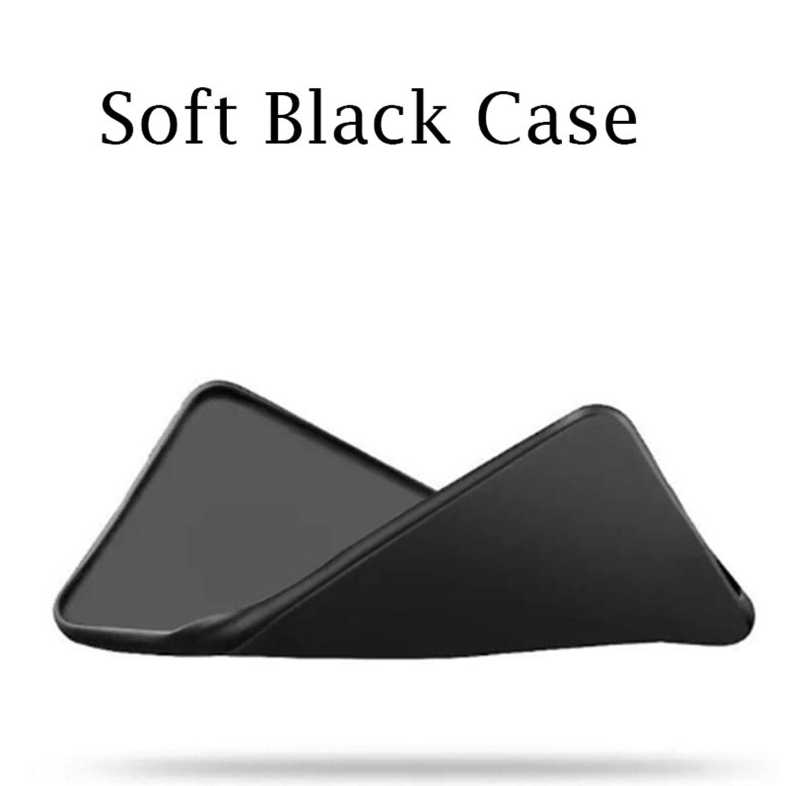 Aqggiixy Phone Case For Motorola Edge 50 Pro, With 1 Pcs Screen Protector, 360 Rotatable Ring Holder, Ultra Thin Black Soft Sili